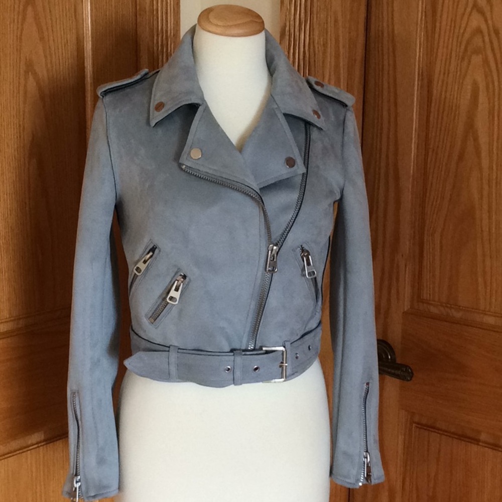 ZARA BASIC OUTERWEAR Faux Suede Jacket